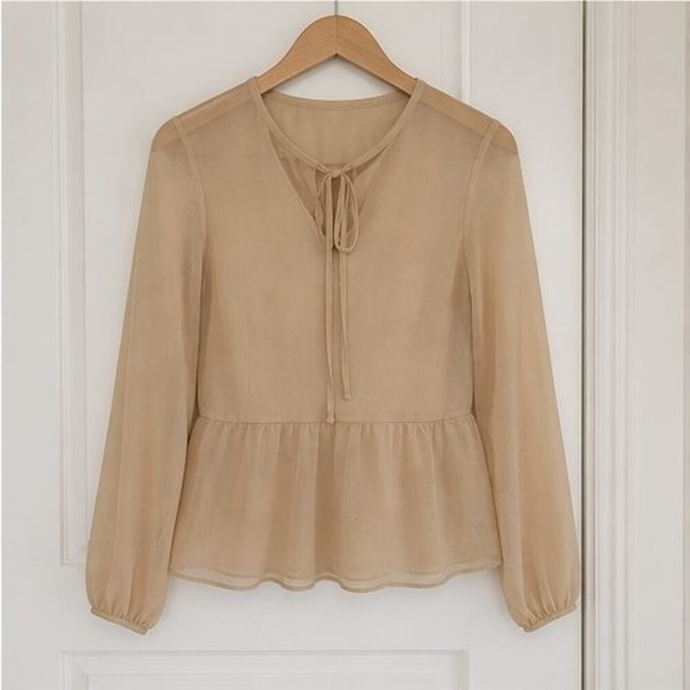 Sand Puff Sleeve Top